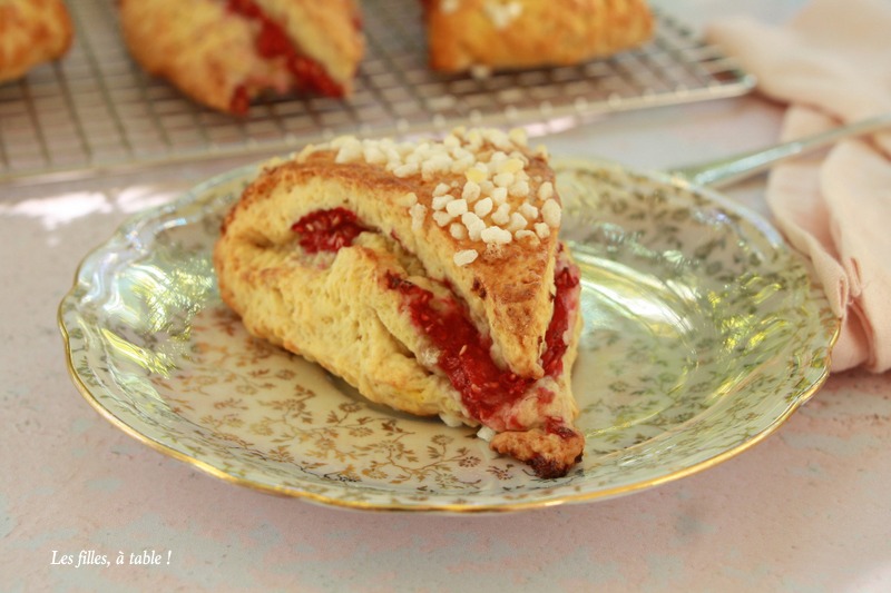 Scones framboises citron vert