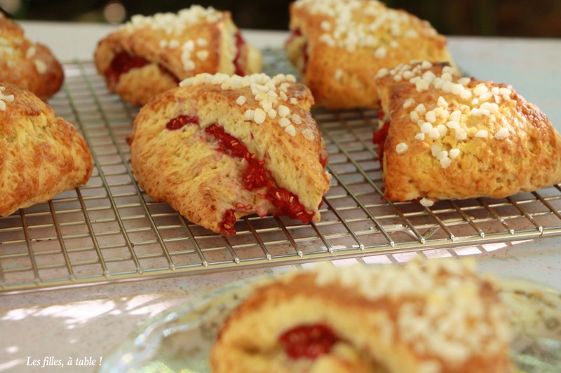 Scones framboises citron vert