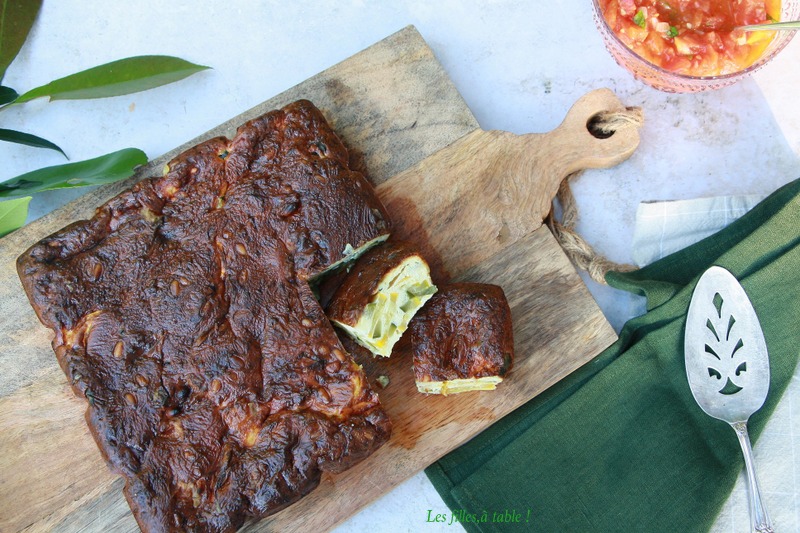 Flan de courgettes au chèvre
