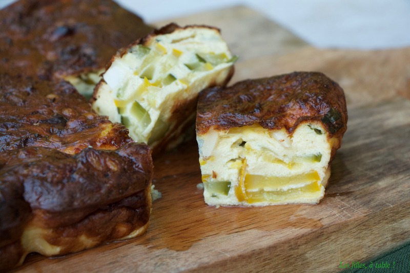 Flan de courgettes au chèvre