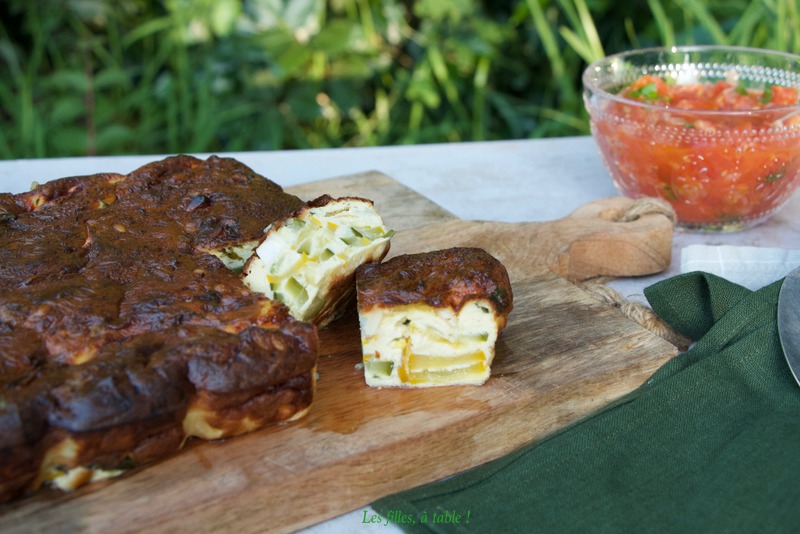 Flan de courgettes au chèvre