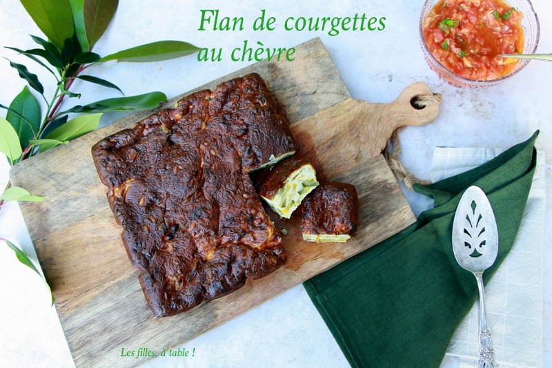 Flan de courgettes au chèvre