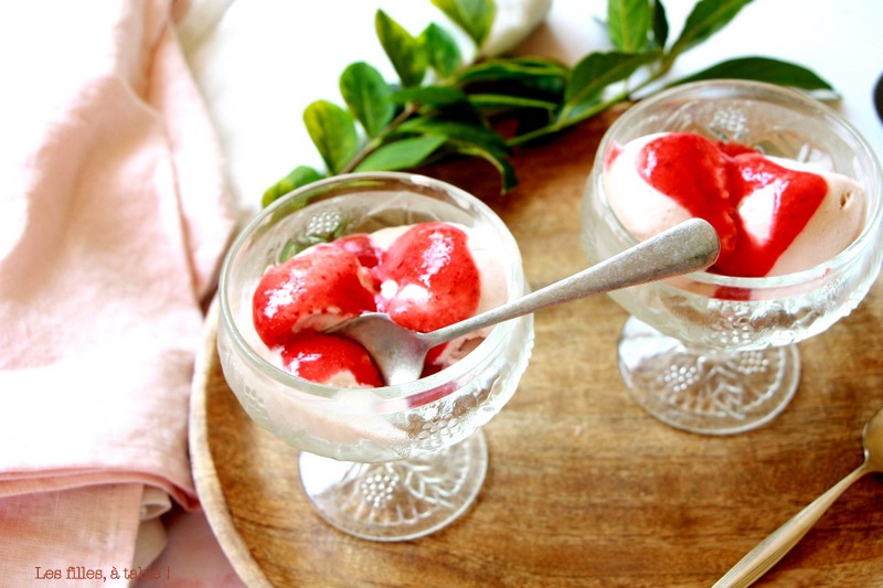 Glace à la fraise