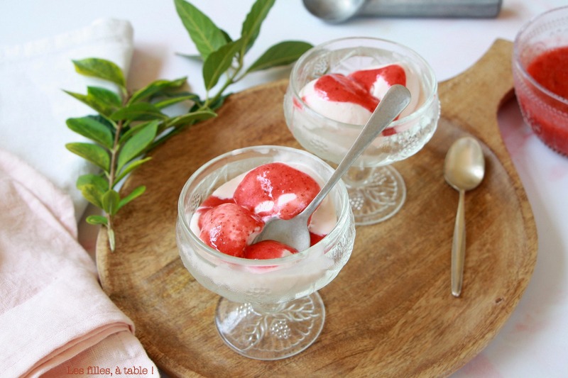 Glace à la fraise
