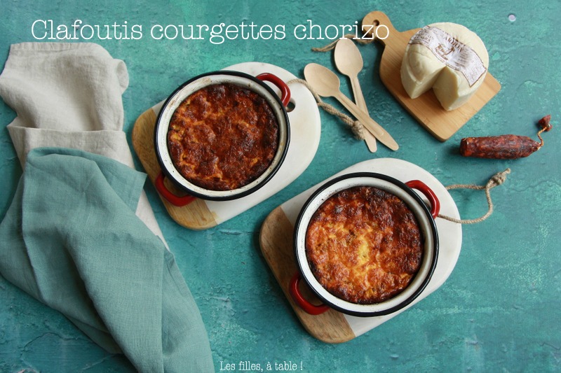 Clafoutis aux courgettes et chorizo