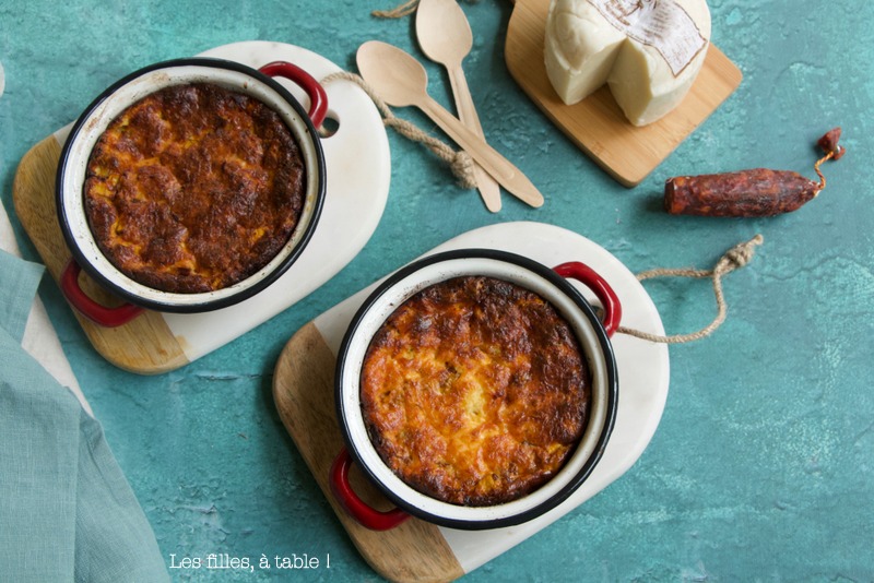 Clafoutis aux courgettes et chorizo