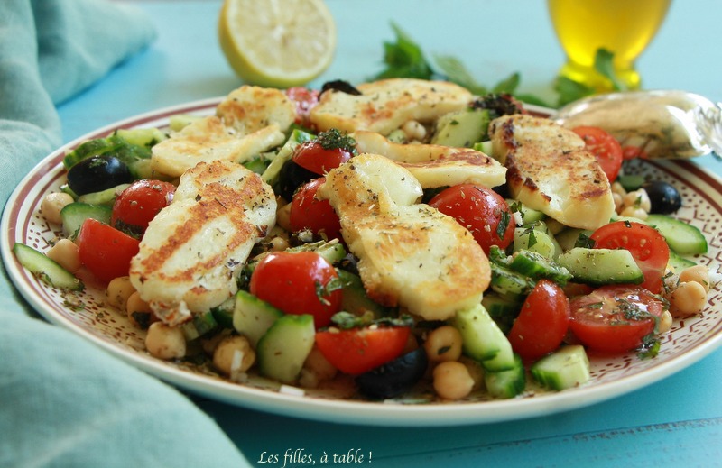 Salade de pois chiches à la grecque
