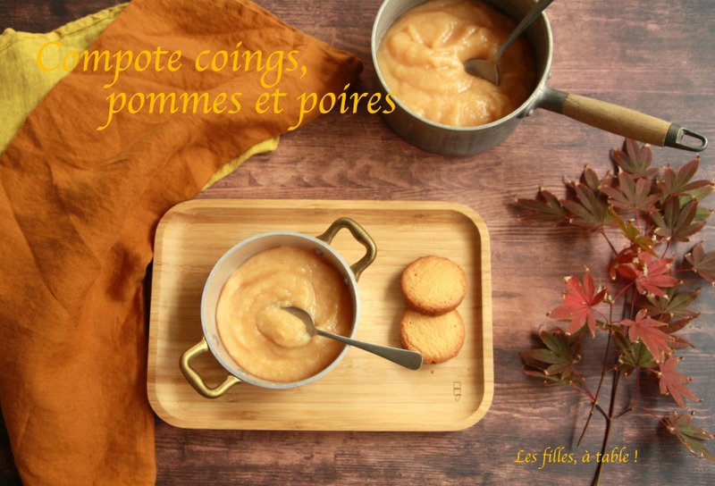 Compote coings, pommes et poires