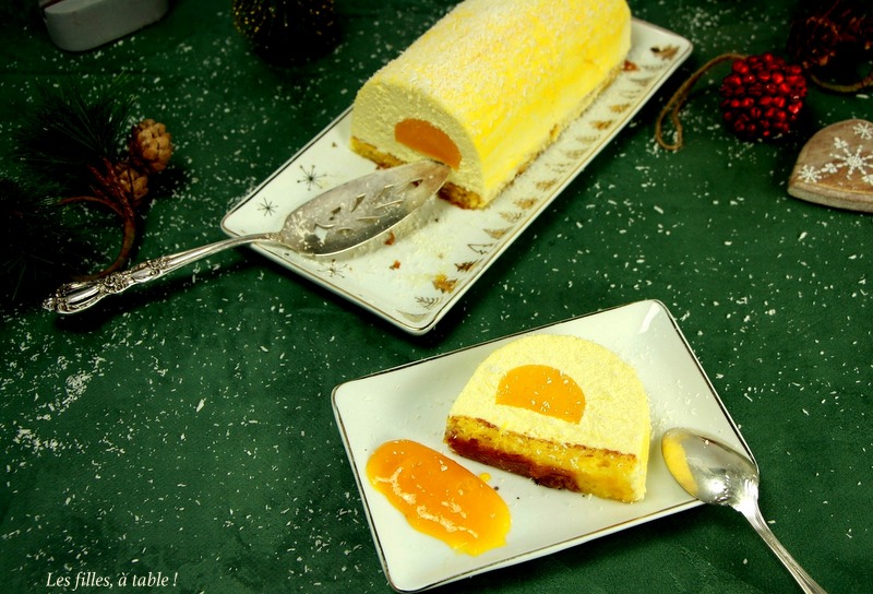 Bûche coco mangue passion