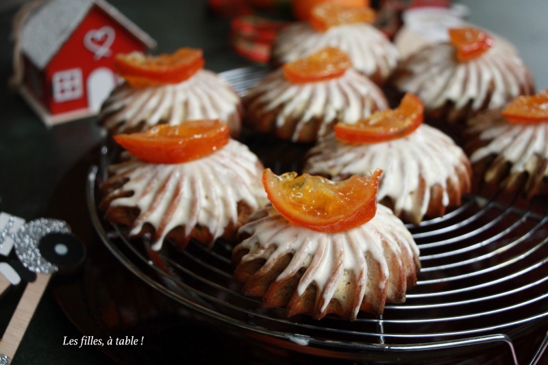 Mini bundt cakes aux clémentines