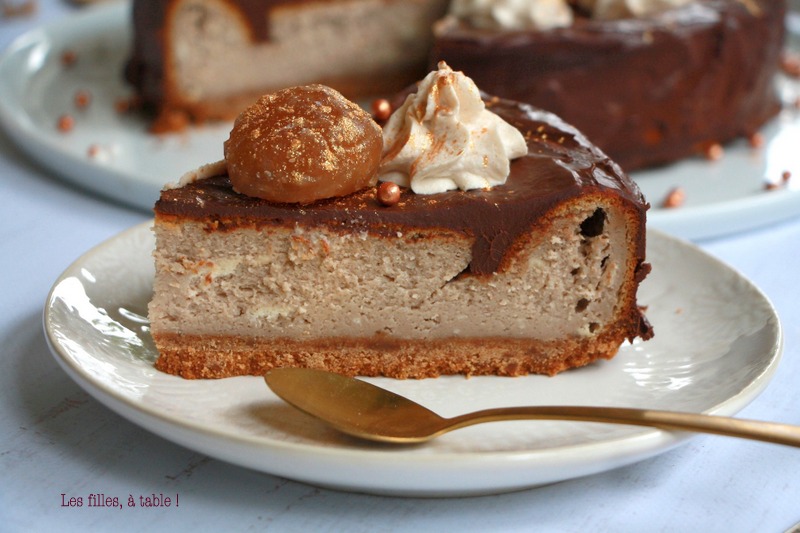 Cheesecake de Noël chocolat marrons