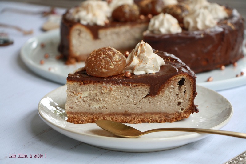 Cheesecake de Noël chocolat marrons