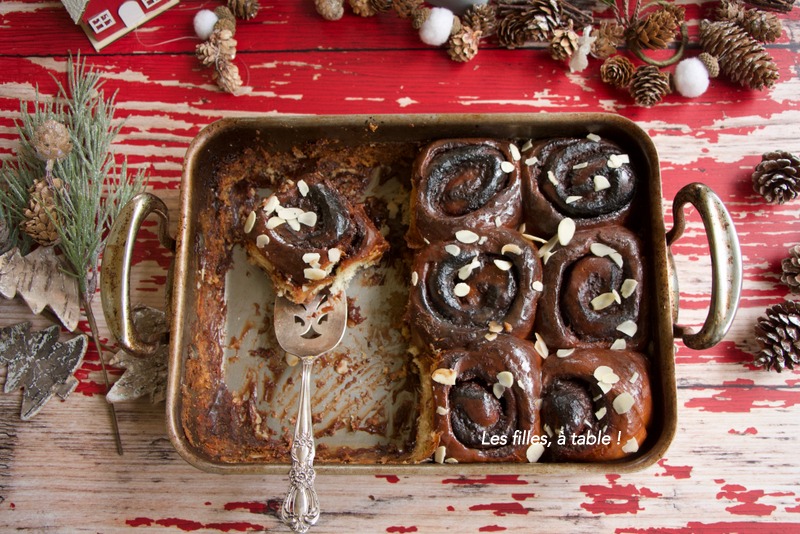 Sticky buns au chocolat