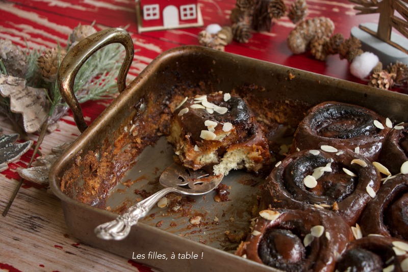 Sticky buns au chocolat