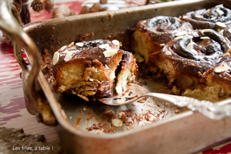 Sticky buns au chocolat