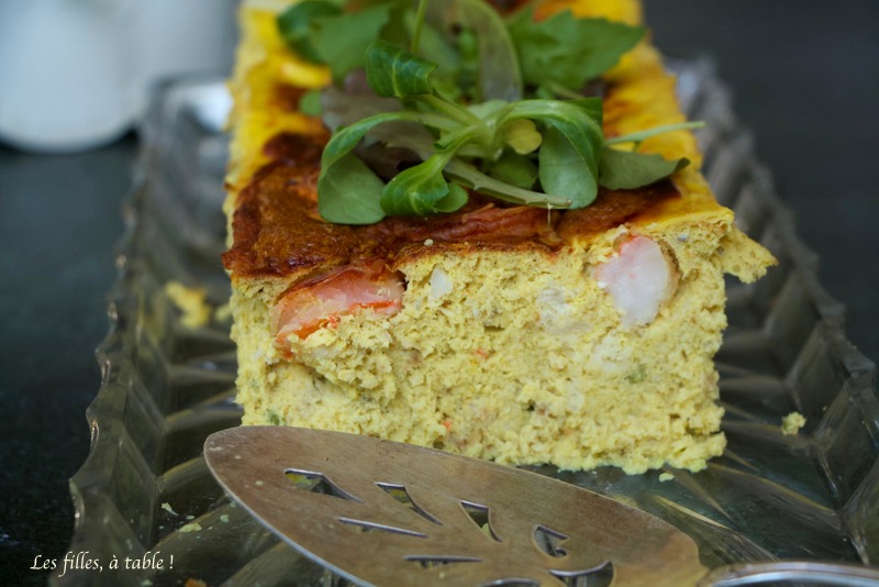 Terrine de lotte aux crevettes, mayonnaise safranée