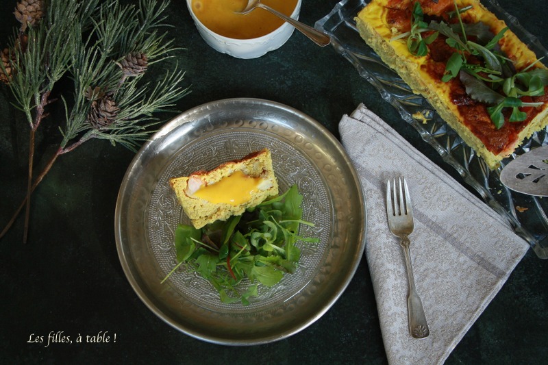Terrine de lotte aux crevettes, mayonnaise safranée