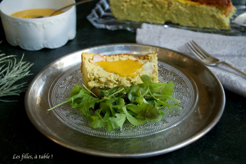 Terrine de lotte aux crevettes, mayonnaise safranée