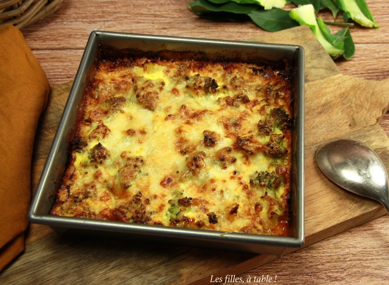 Quiche sans pâte au chou romanesco et gorgonzola