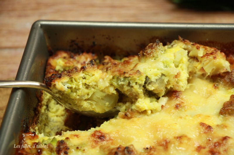 Quiche sans pâte au chou romanesco et gorgonzola