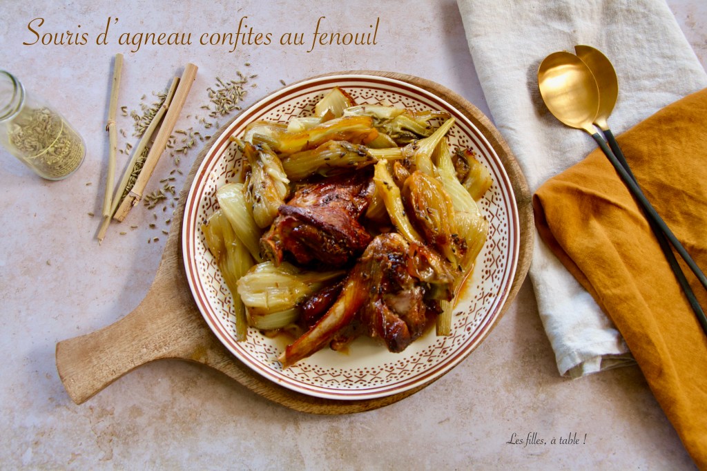 Souris d'agneau confites au fenouil