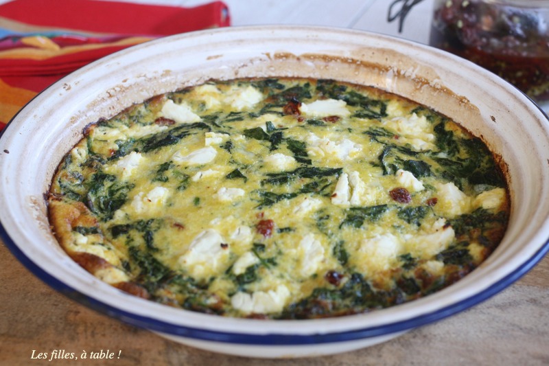 Clafoutis épinards et chèvre