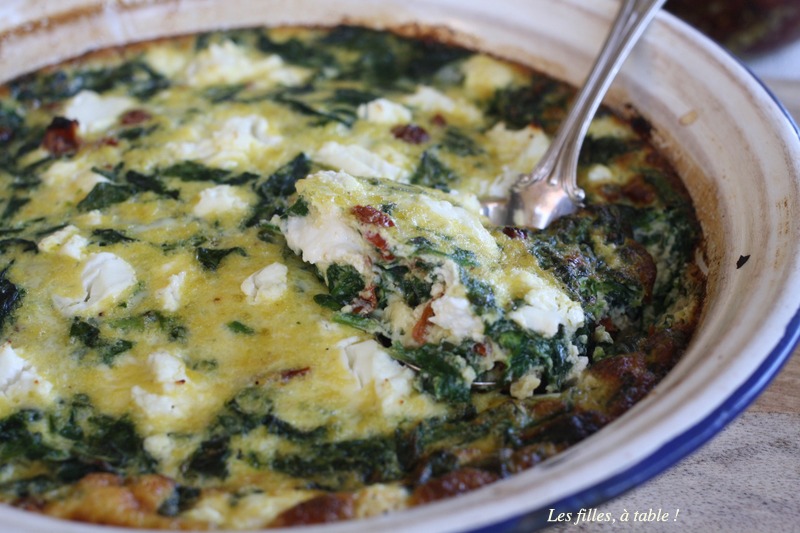 Clafoutis épinards et chèvre