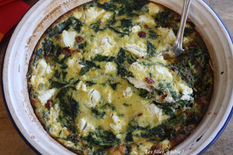 Clafoutis épinards et chèvre