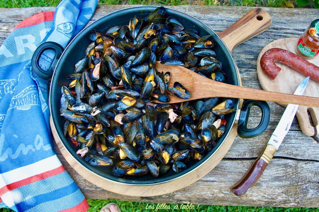 Moules au chorizo et encornets