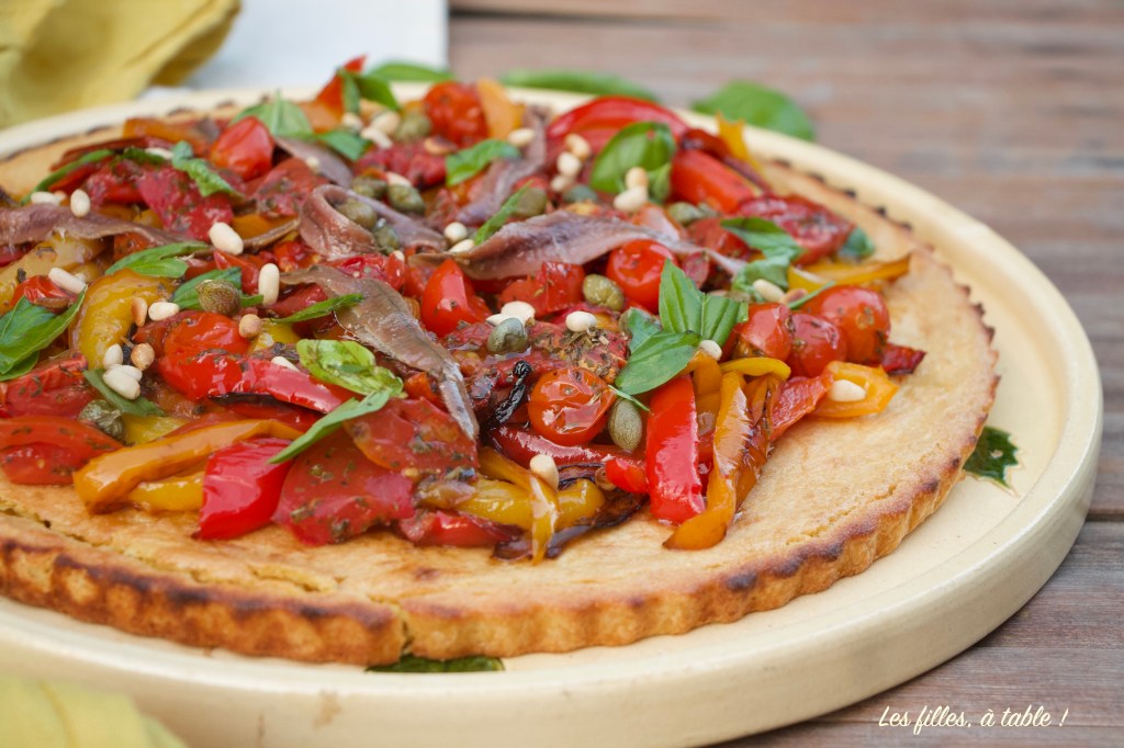 Socca à la caponata