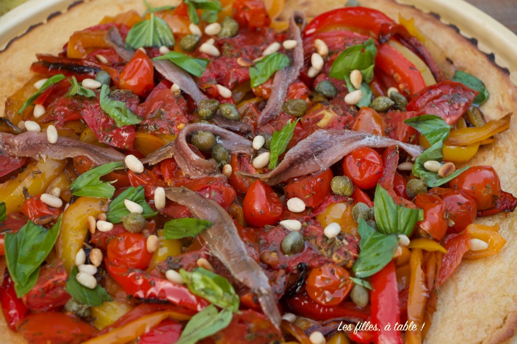 Socca à la caponata