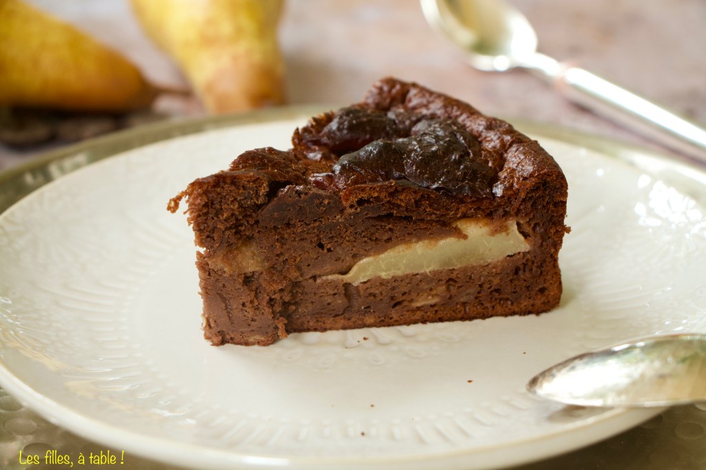 Gâteau light chocolat poires