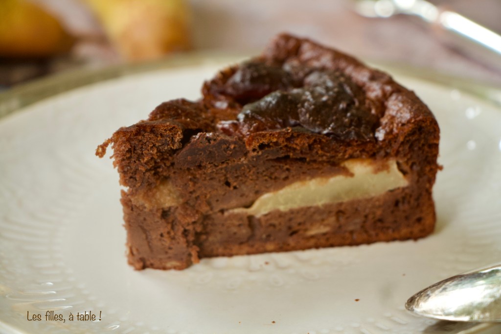 Gâteau light chocolat poires