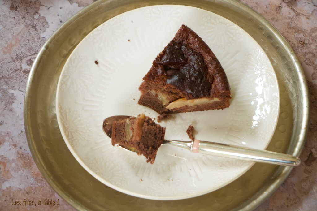Gâteau light chocolat poires