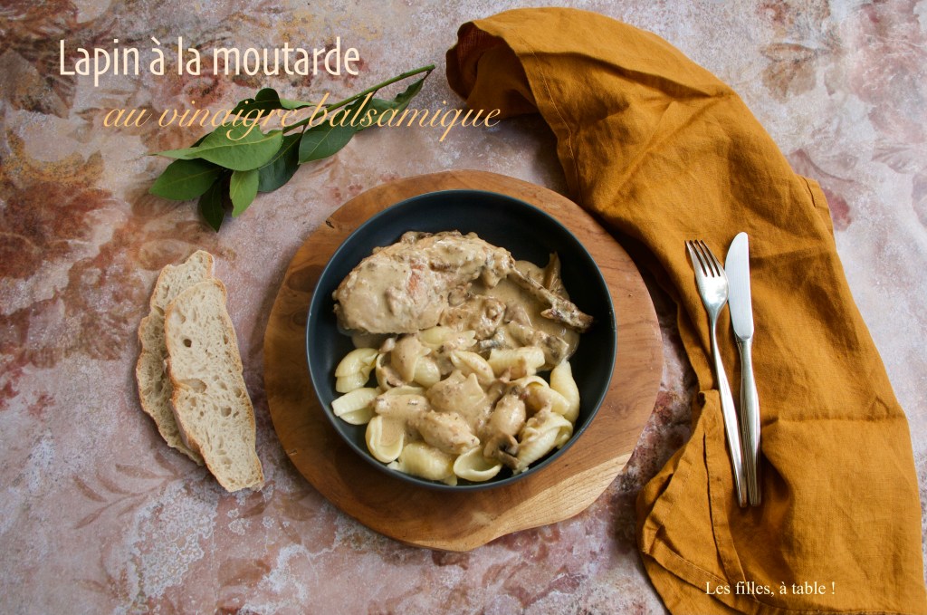 Lapin à la moutarde au vinaigre balsamique