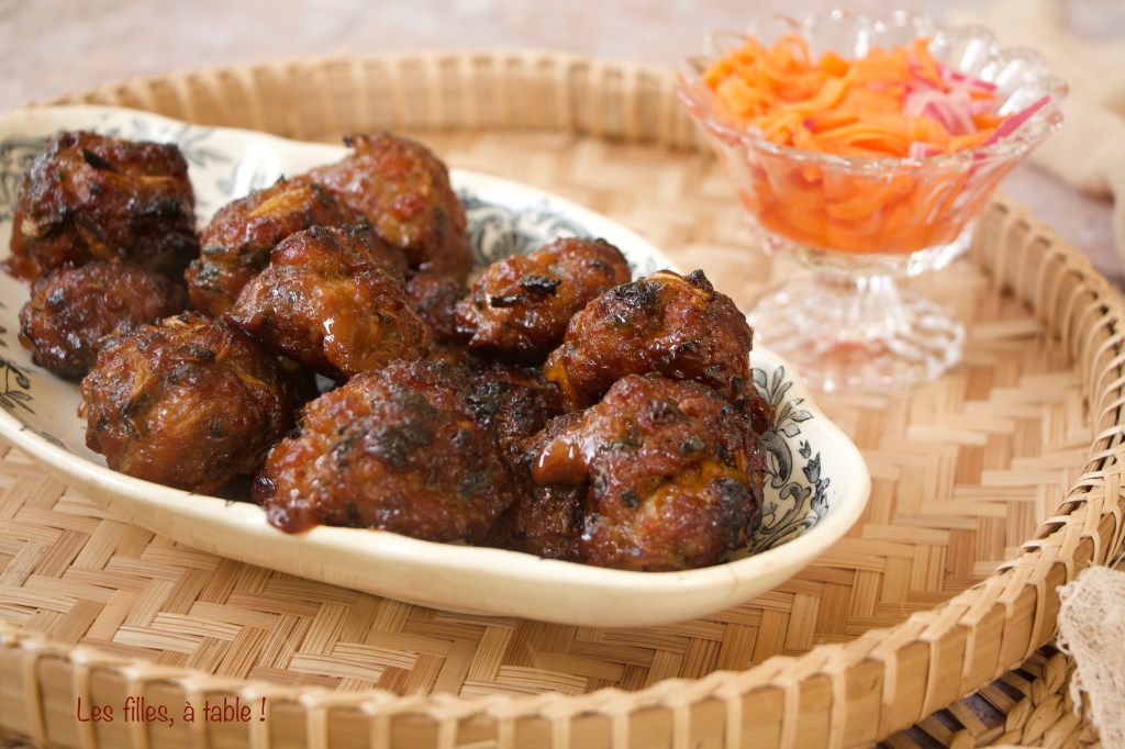 Boulettes de porc caramélisées