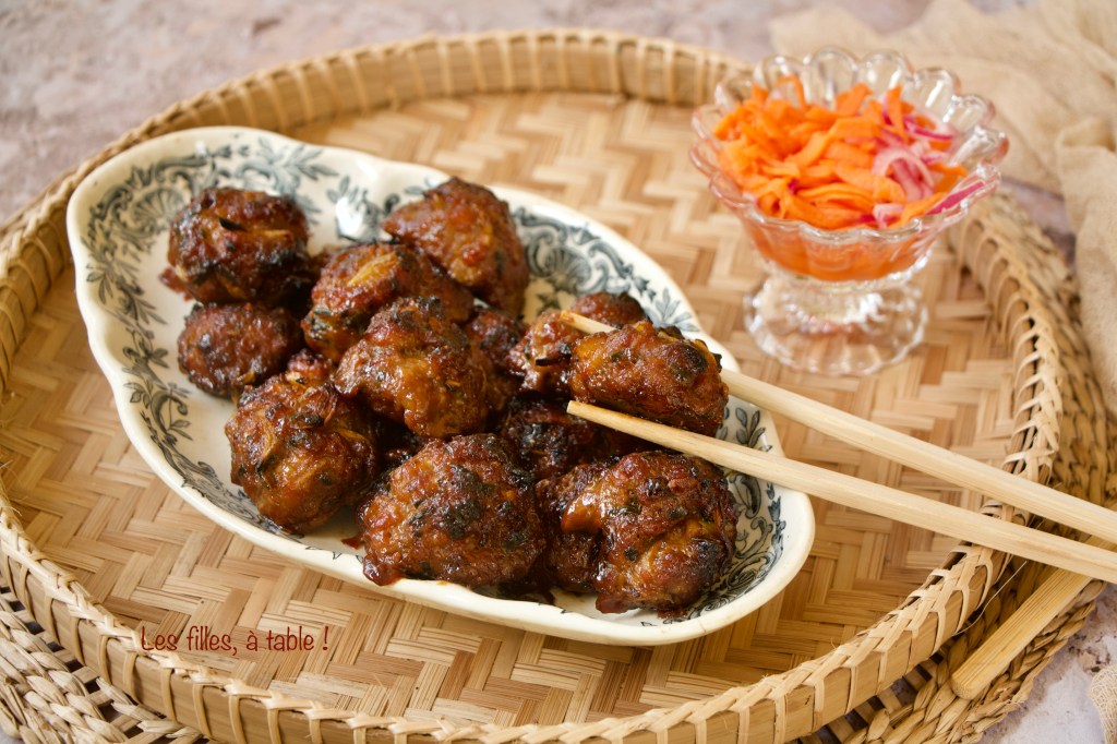 Boulettes de porc caramélisées
