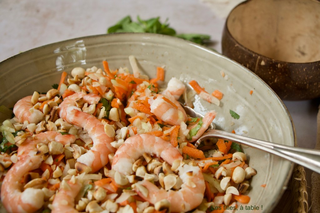Salade de papaye verte aux crevettes