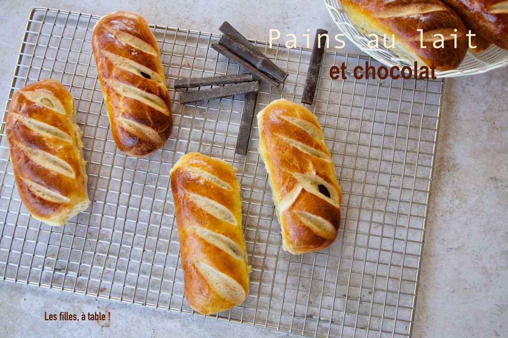 Pains au lait et chocolat au levain