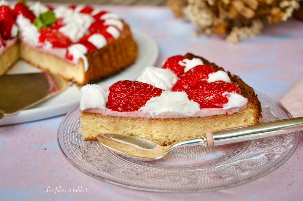 Tarte renversée aux fraises