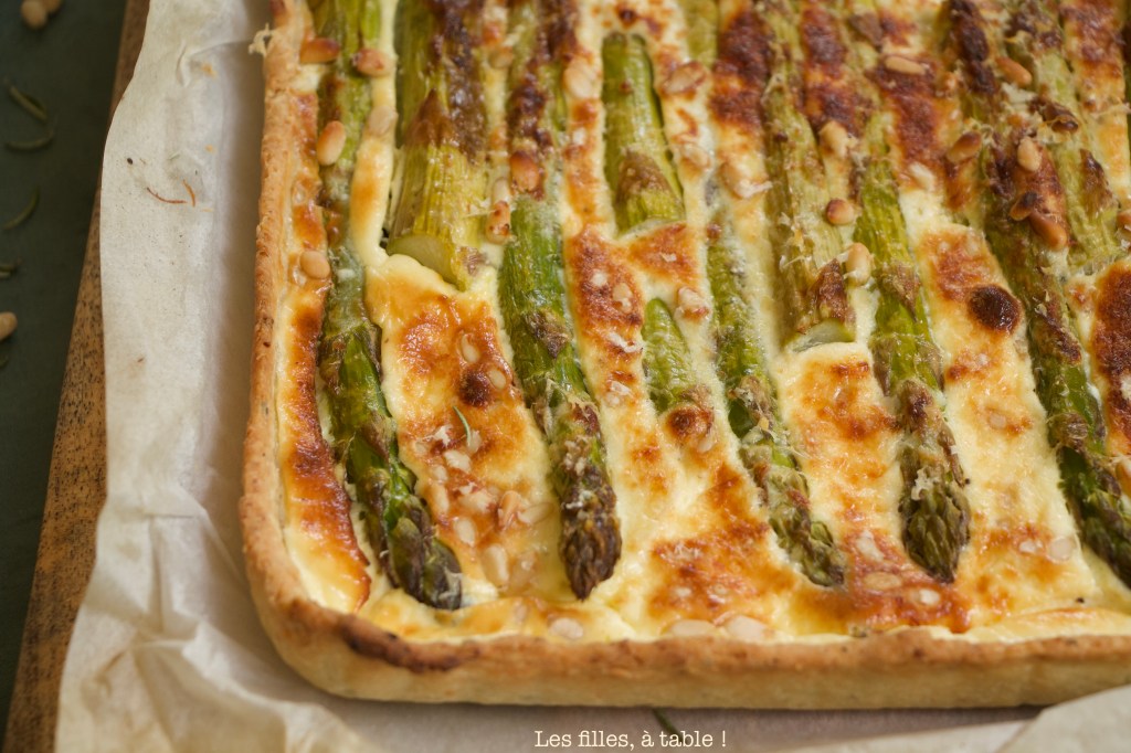Tarte aux asperges et au chèvre