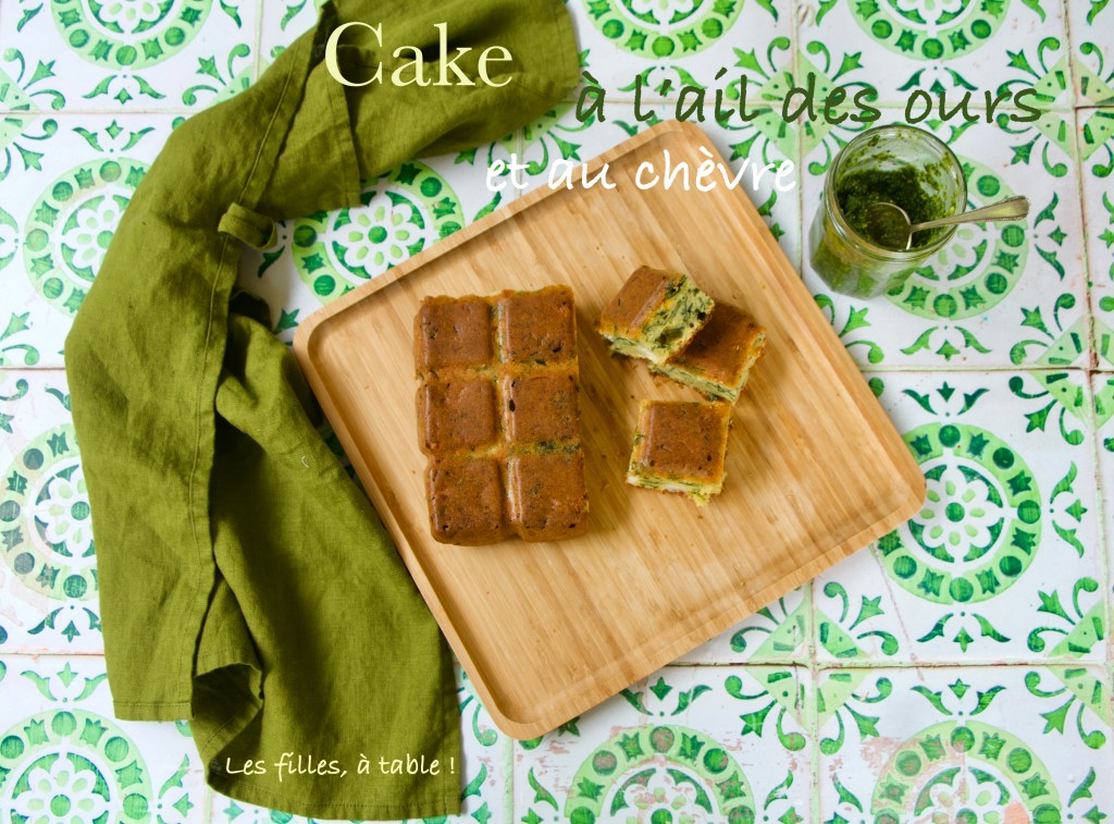 Cake à l'ail des ours et au chèvre