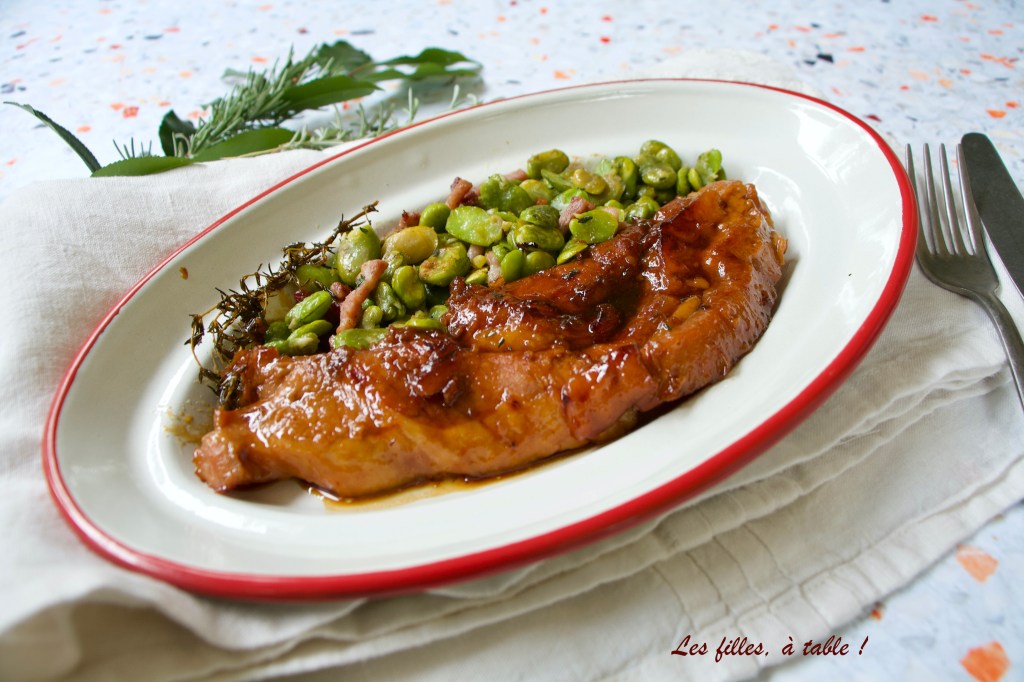 Tendron de veau laqué au cidre
