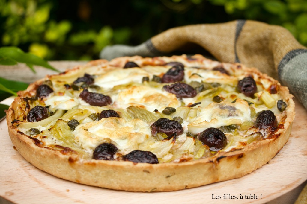 Tarte au fenouil et olives noires