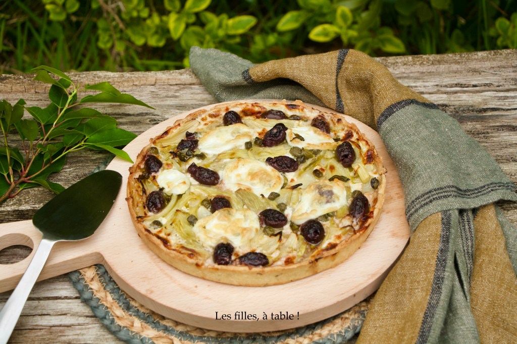 Tarte au fenouil et olives noires