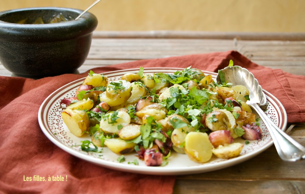 Poulpe et pommes de terre à la plancha