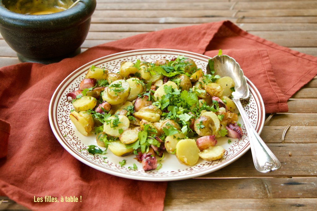 Poulpe et pommes de terre à la plancha
