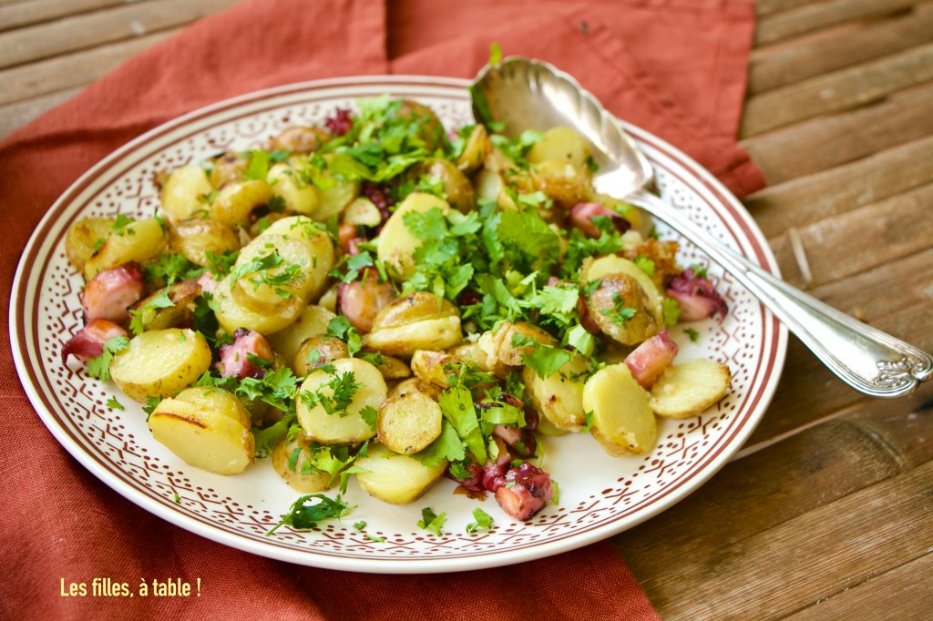 Poulpe et pommes de terre à la plancha