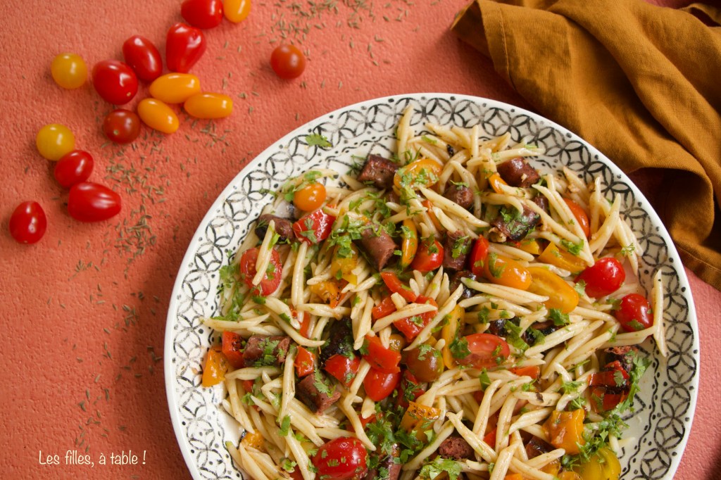 Salade de pâtes aux merguez