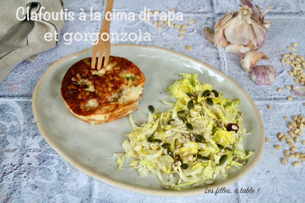 Clafoutis à la cima di rapa et au gorgonzola